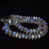 Rare Items - Huge Size 12 - 21 mm - 775 Ctw - 20 Inches - Tope Quality Rainbow Moonstone Smooth Polished Rondell Beads Blue Fire